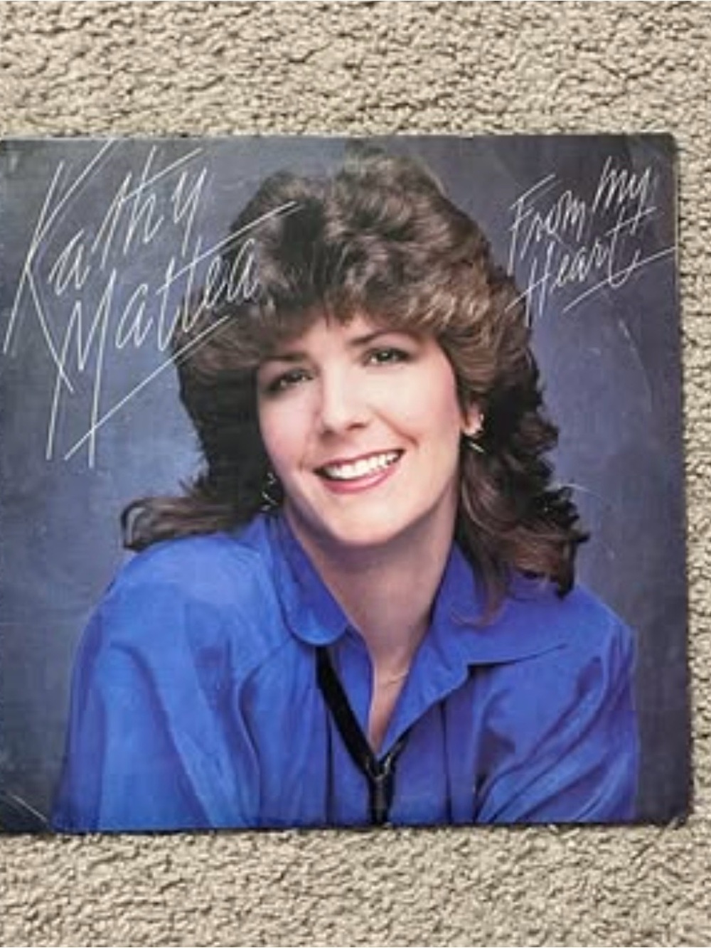 VINTAGE KATHY MATTEA “FROM MY HEART” 1986 VINYL RECORD ALBUM